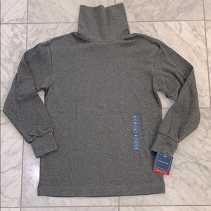 NWT Lands' End Turtleneck Charcoal Heather Size7-8